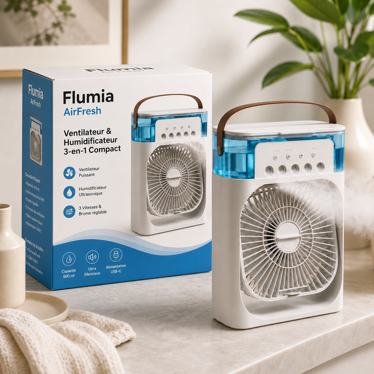 Flumia AirFresh blanc avec son nouveau packaging