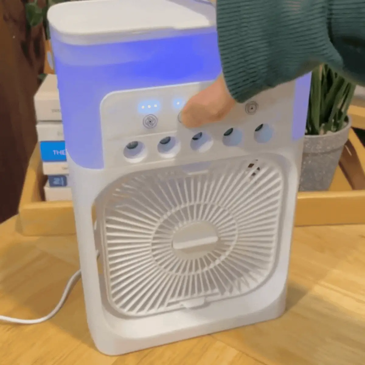 AirFresh utilisé sur une table