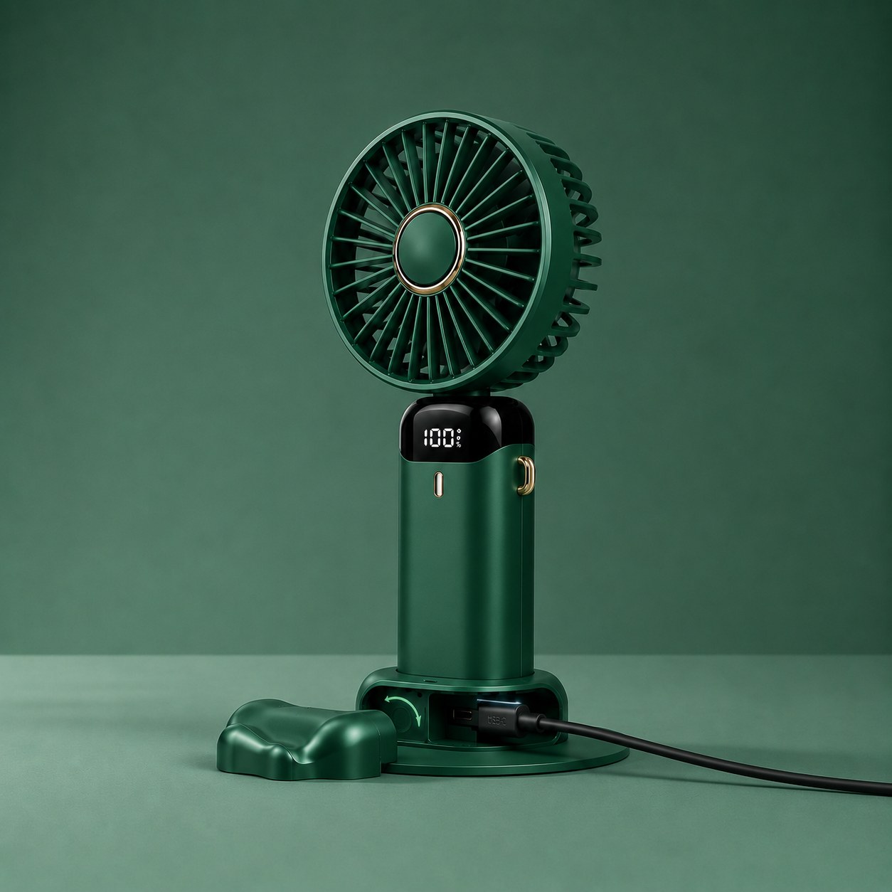 Mini ventilateur rechargeable avec port USB-C