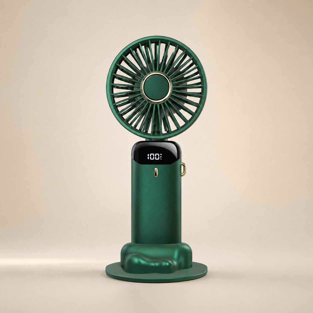 Mini ventilateur rechargeable vert